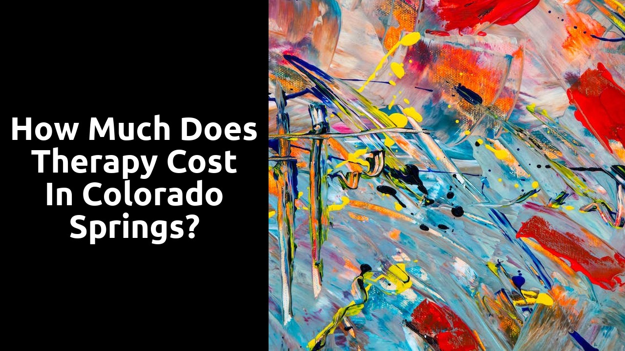 How much does therapy cost in Colorado Springs?